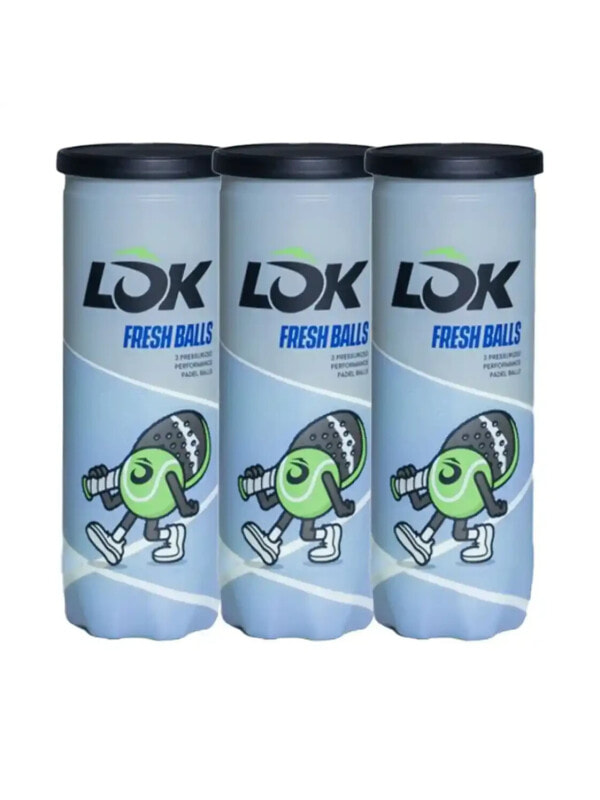 (EU) Мячи для падел тенниса Lok Fresh Balls BL1XA0U14, 3 банки (3 шт в банке)