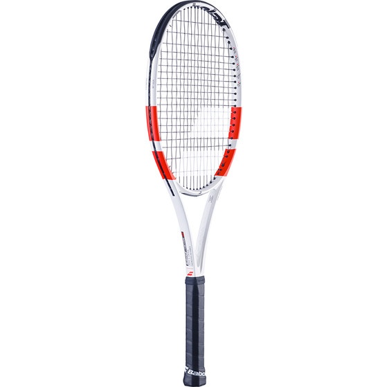 Ракетка для тенниса Babolat Pure Strike 98 18/20, с натяжкой, ручка 2, Серая/Ярко-красная