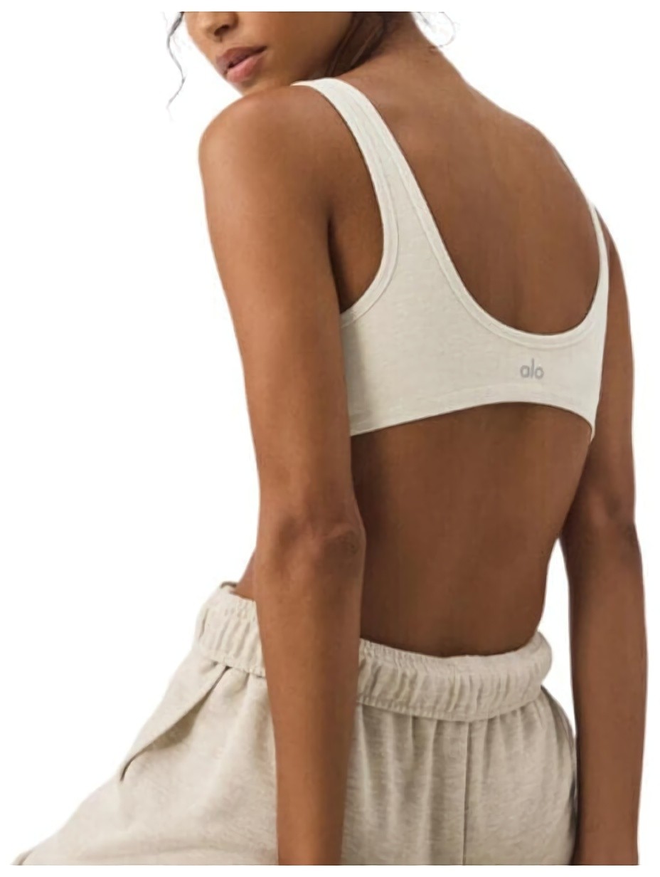 (CN) Спортивное белье женское Alo Yoga Sports Underwear, Бежевое (XS)