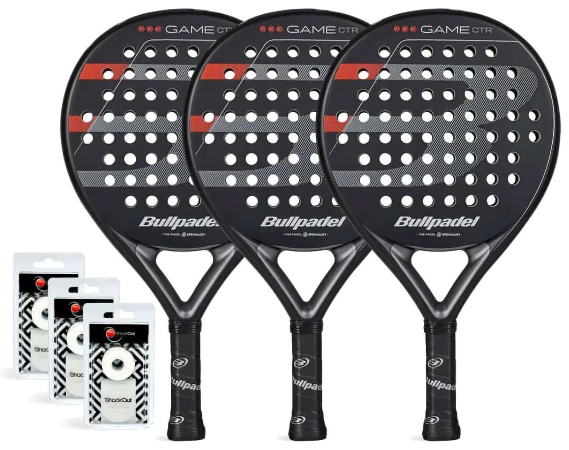 (EU) Ракетка для падел тенниса Трипак Bullpadel Game Control Черный