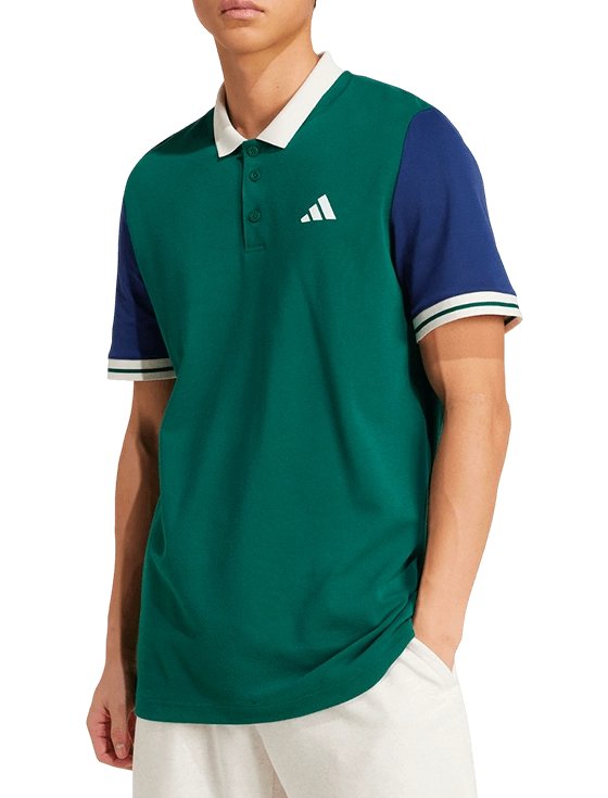 Поло мужское Adidas Heritage Polo M, Зеленое/Синее (S)