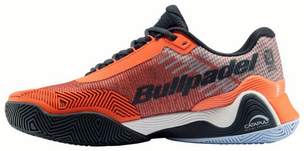 (EU) Кроссовки мужские Bullpadel Hack Vibram 24V, Черно-Оранжевые (р. 44,5)