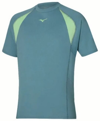 (EU) Футболка мужская Mizuno Athletics Oversize Tee, Зелёная (L)