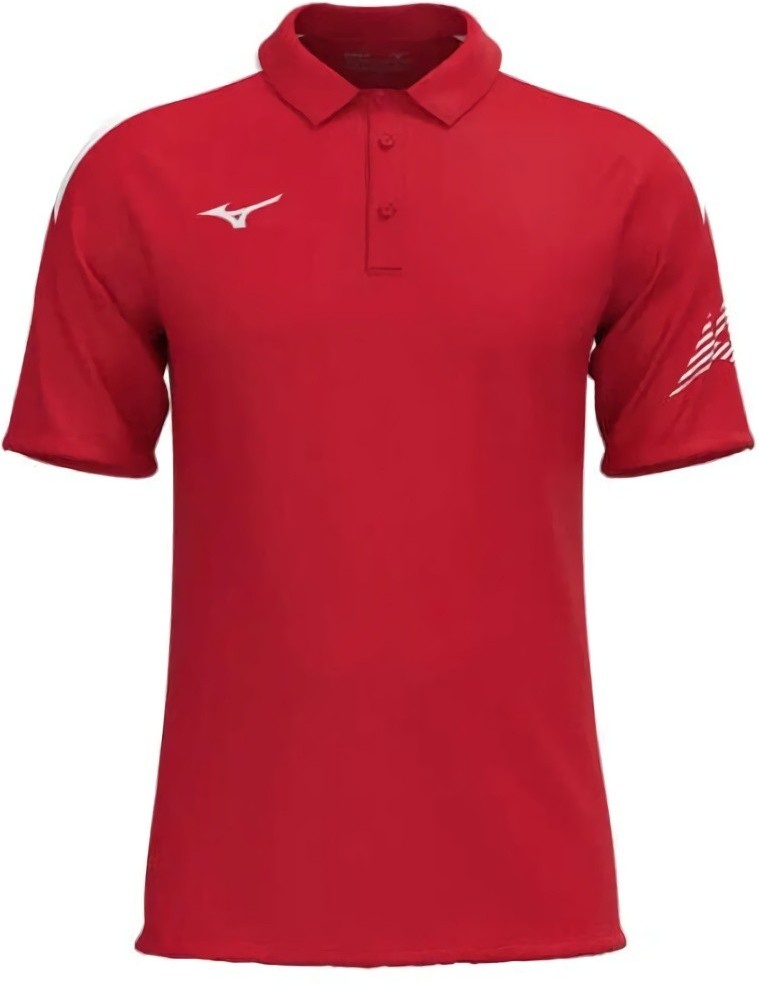 (EU) Поло мужское Mizuno Team, Красное (L)