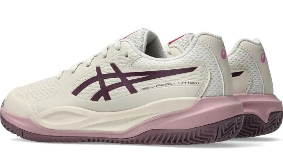(EU) Кроссовки женские Asics Gel-Resolution X Gs Clay White/Lilac Junior 1044A080, Белые (р. 39)