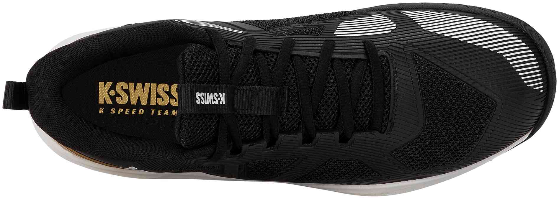 Кроссовки мужские K-Swiss K-Speed Team FW26, Чёрные/Белые/Золотистые (р. 44)