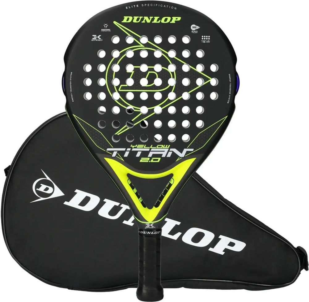 (EU) Ракетка для падел тенниса Dunlop Titan 2.0 Yellow