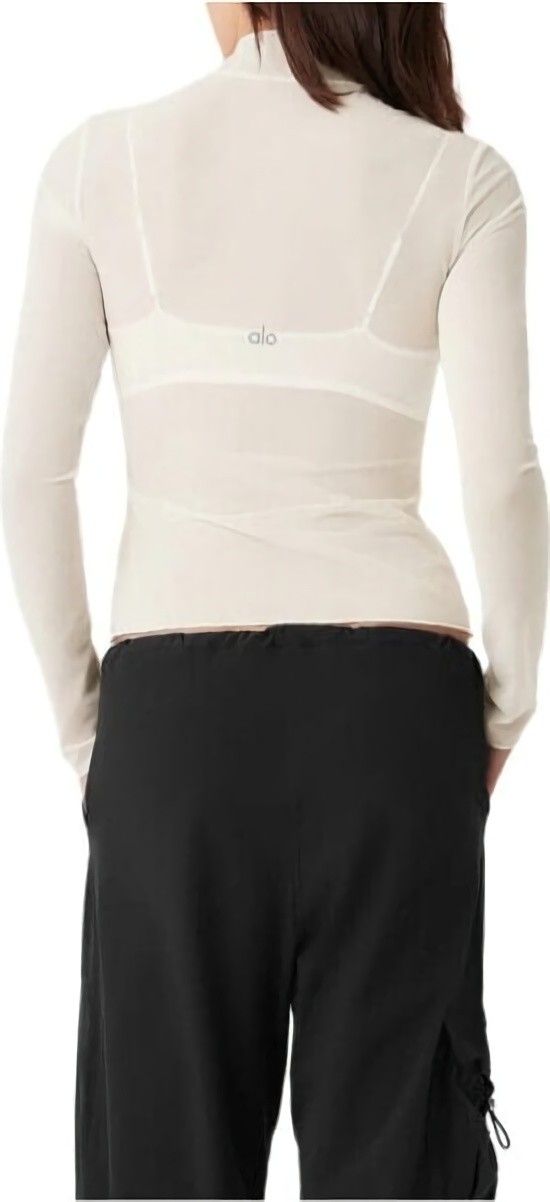 (CN) Футболка спортивная женская Alo Yoga W3811R, Белая (XS)