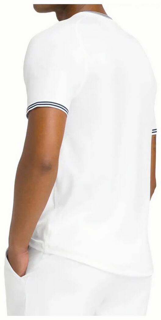 (EU) Футболка мужская Wilson Court Performance Crew, Белая (2XL)