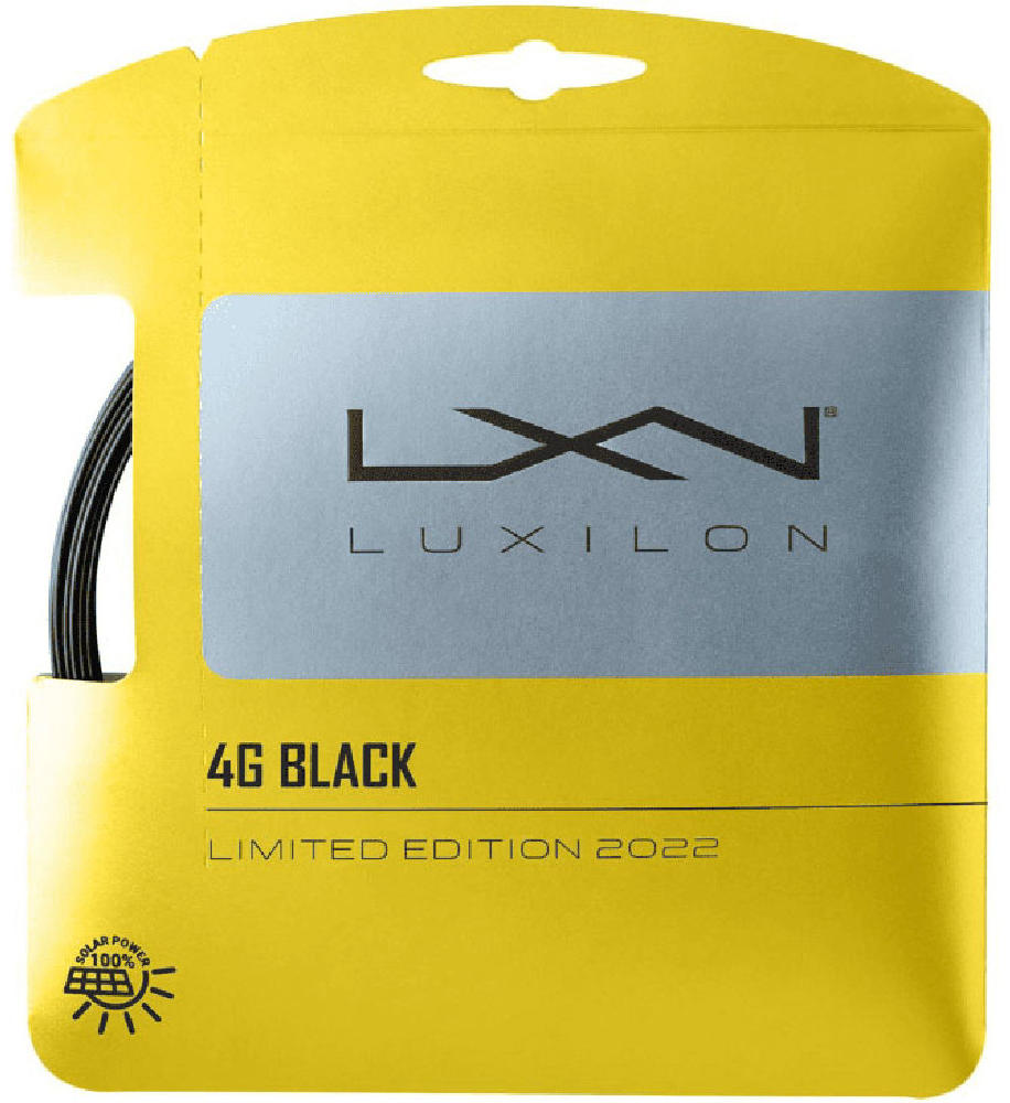 Струна для тенниса Luxilon 4G BLACK 125, Чёрная (12 м)