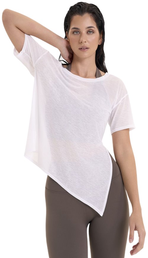 Футболка женская SURE ADTX52013, Белая (M/L)