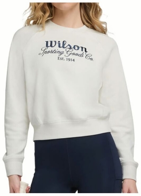 (EU) Свитшот женский Wilson Sideline Crew, Бежевый (S)