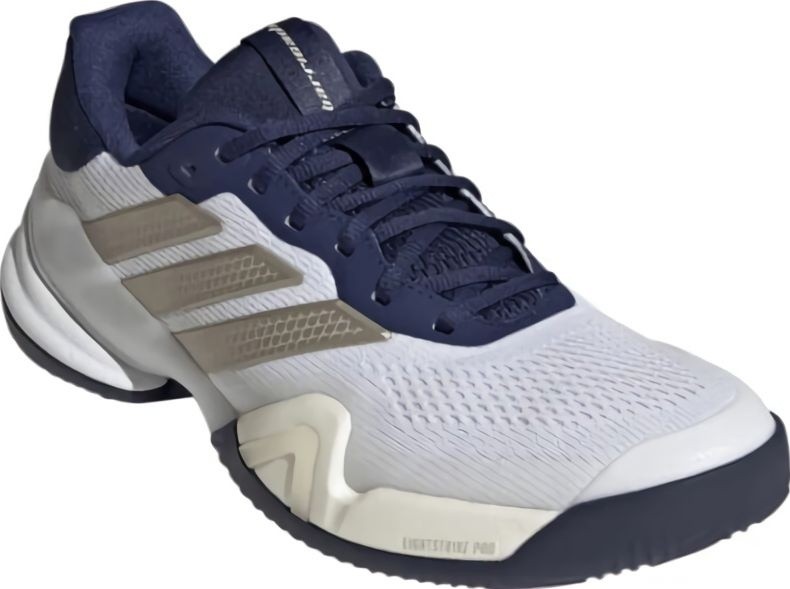 (EU) Кроссовки мужские Adidas Barricade 14 Clay White/Dark Blue Js4113, Белые (р. 40)
