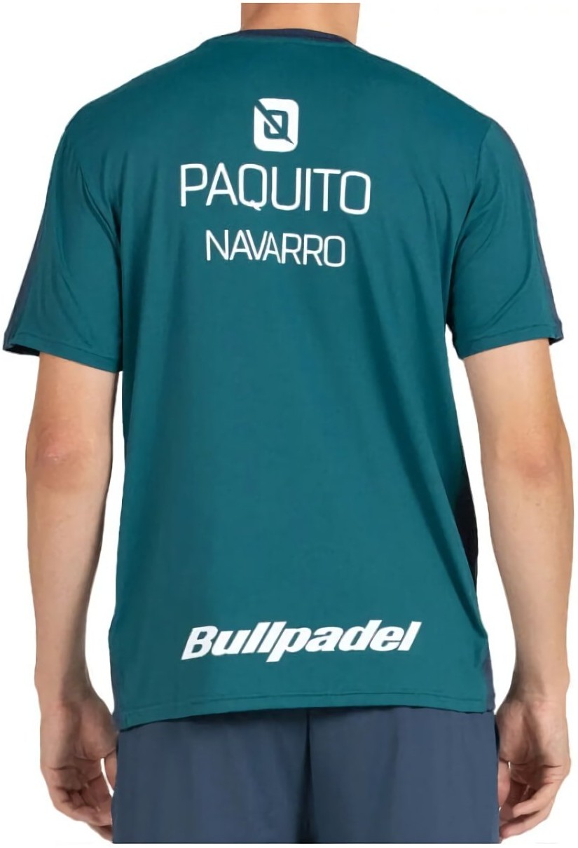 (EU) Футболка мужская Bullpadel Paquito 25I, Зеленая (XL)