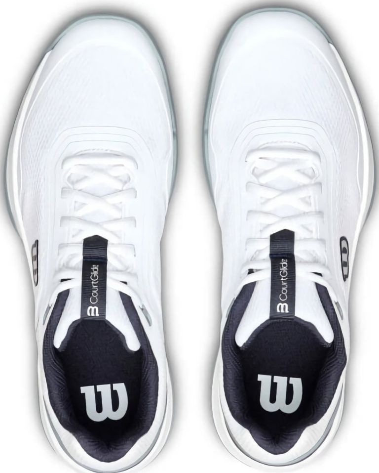 (EU) Кроссовки мужские Wilson Courtglide Padel White/Gray, Белые (р. 47 1/3)