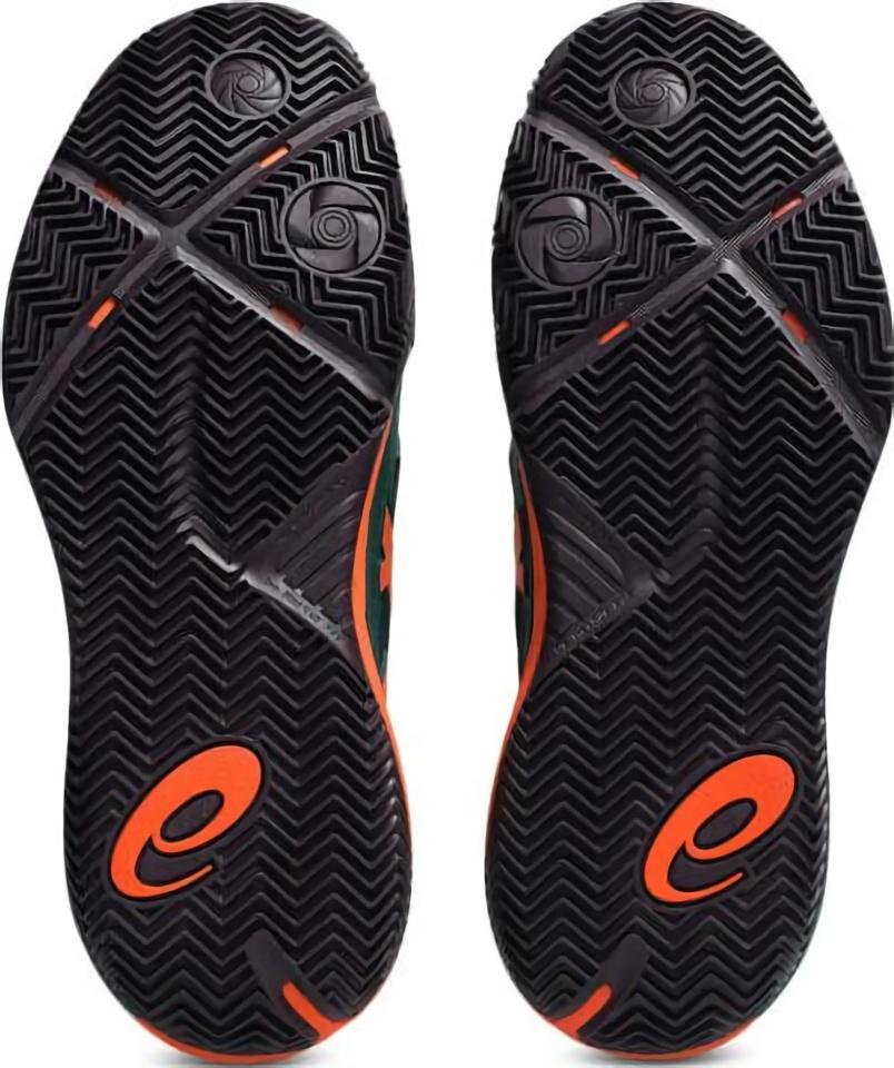 (EU) Кроссовки мужские Asics Gel-Resolution X Padel Green/Orange 1041A492, Зелёные (р. 43.5)
