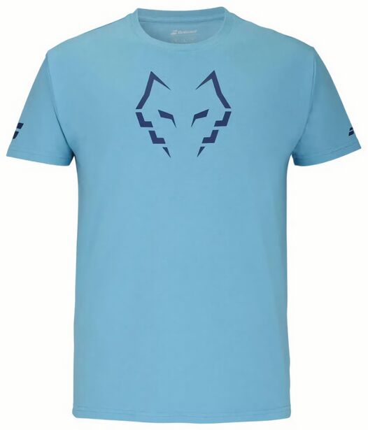 (EU) Футболка мужская Babolat Хуан Леброн 2025, Голубая (S)