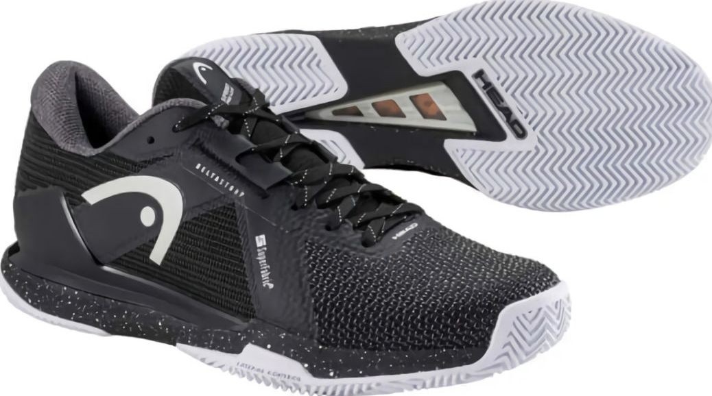 (EU) Кроссовки мужские Head Sprint Pro 4.0 Sf Clay 273115 Bkwh Black, Чёрные (р. 44)