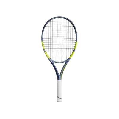 Ракетка для тенниса Babolat Pure Aero Junior 25, ручка 000, Серая/Жёлтая/Белая