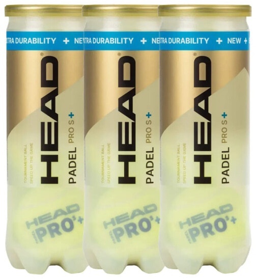 (EU) Мячи для падел тенниса Head Padel Pro S, 3 банки (3 шт в банке)