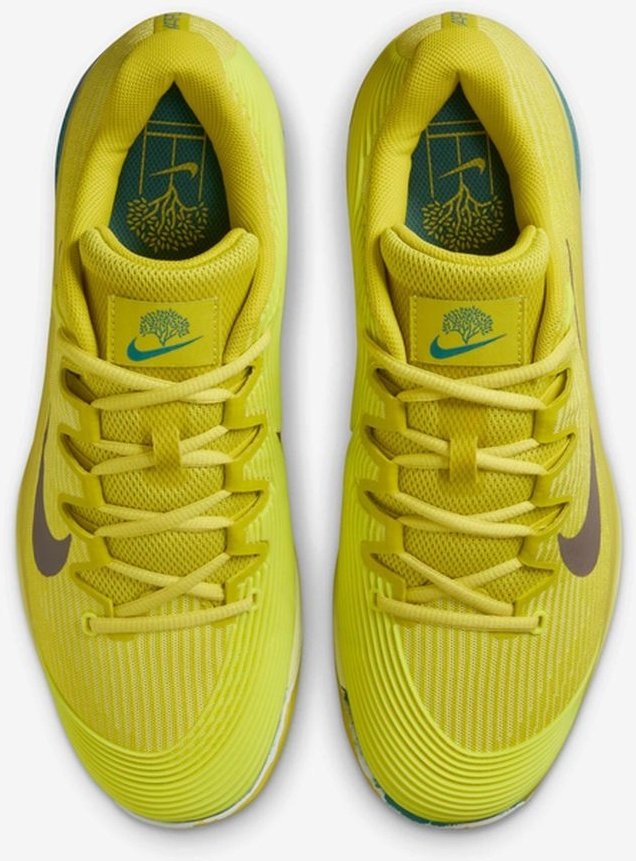 Кроссовки мужские Nike Vapor 12 Premium, Жёлтые/Серые, с амортизацией Air Zoom (р. 46)