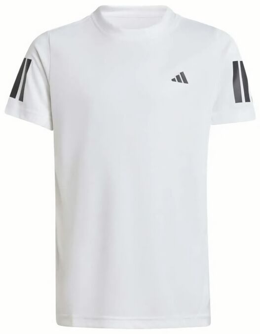 (EU) Футболка для мальчиков Adidas B Club 3Stripes KQJ40, Белая (рост 176 см)