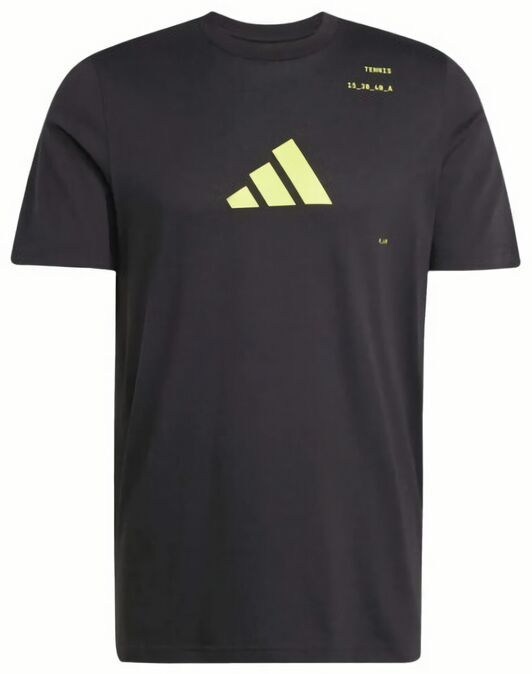 (EU) Футболка мужская Adidas с графическим принтом KME04, Чёрная (S)
