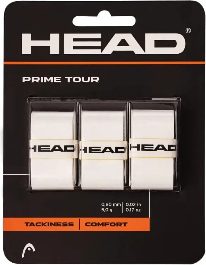 (EU) Овергрип для ракетки Head Prime Tour, Белый (3 шт)