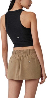 (CN) Топ Alo Yoga Goddess Ribbed Go-To Tank, Чёрный (L)