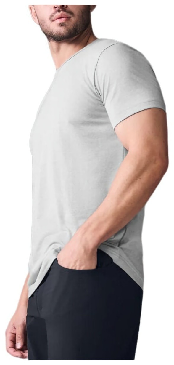 (CN) Футболка мужская Alo Yoga, Серая (2XL)