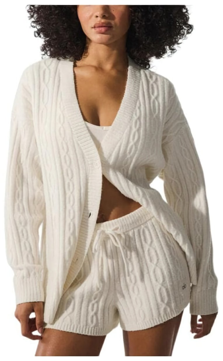 (CN) Кардиган женский Alo Yoga Knitwear, Белый (S)