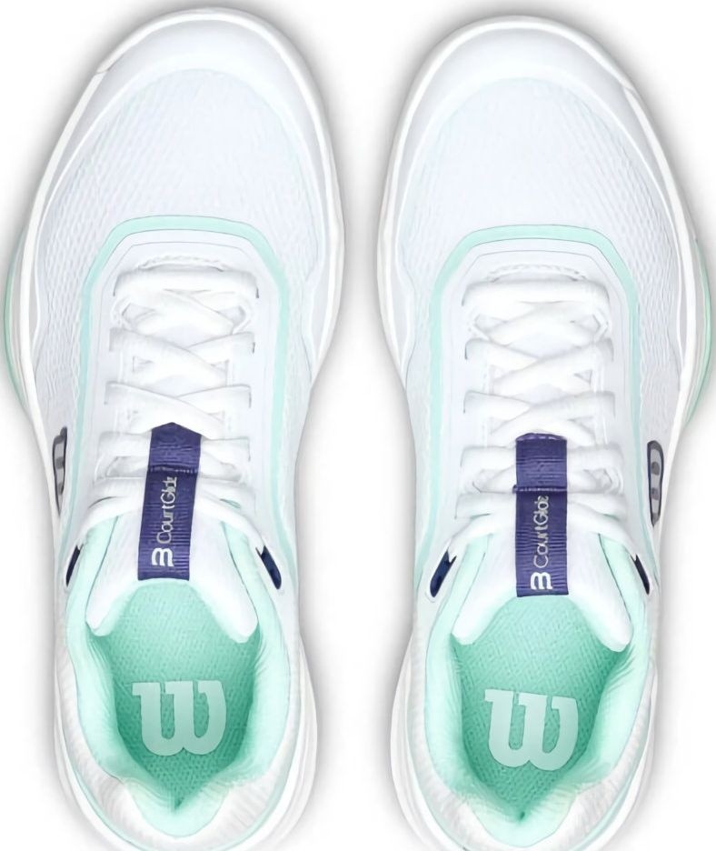 (EU) Кроссовки женские Wilson Courtglide Padel Green Women Wrs340970, Белые (р. 42 2/3)