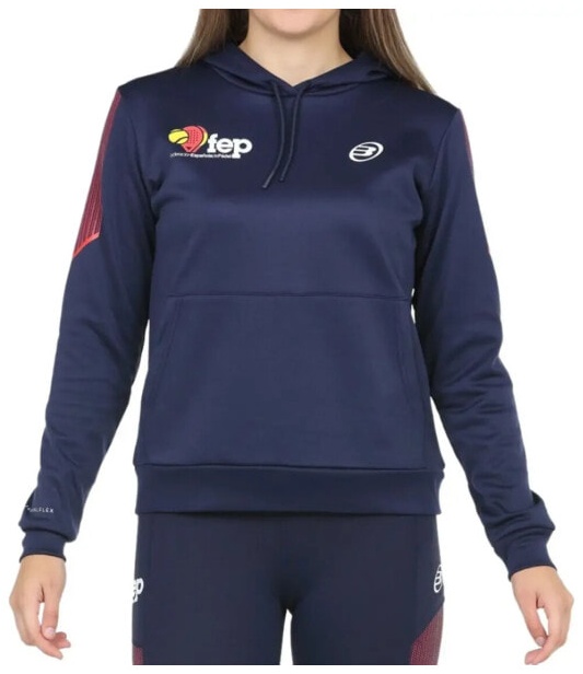 (EU) Толстовка женская Bullpadel Evoca с капюшоном, Синяя (M)