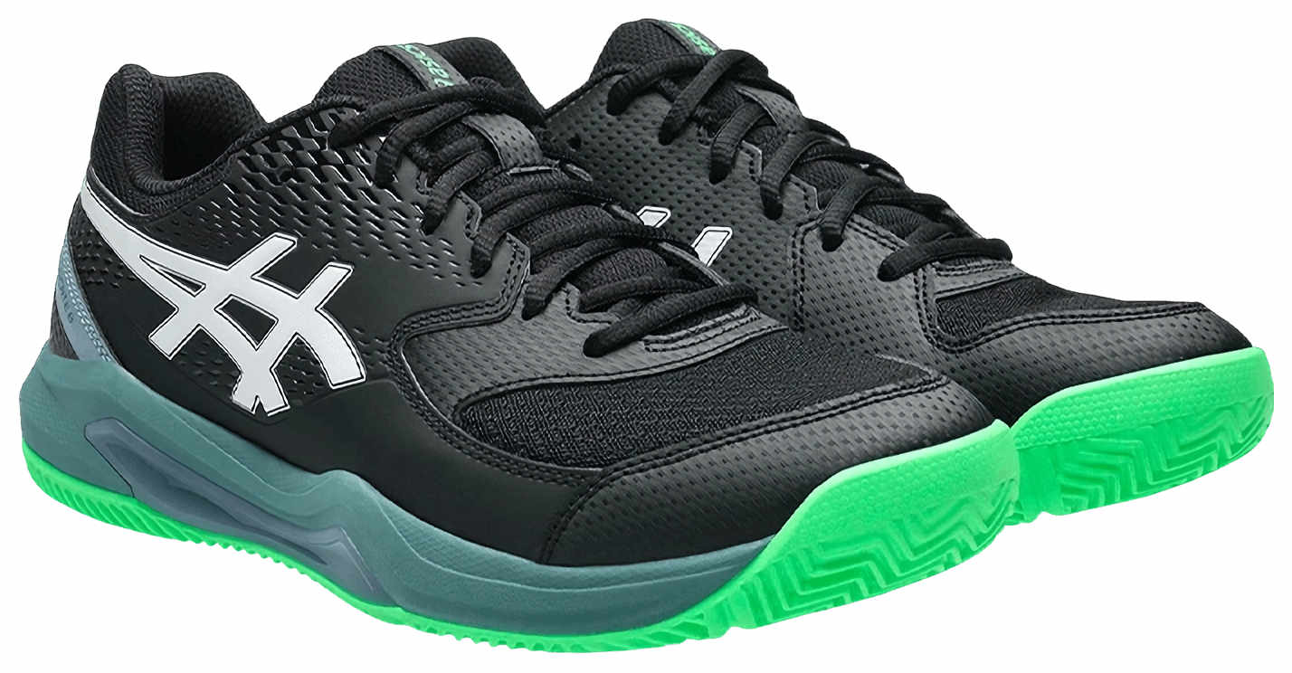 Кроссовки мужские Asics Gel-Dedicate 8, Черные/Зеленые (р. EUR 46)