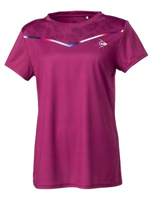 Футболка женская Dunlop Crew T-Shirt W, Пурпурная (L)