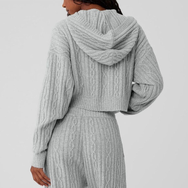 (CN) Лонгслив Alo Yoga Knitwear Women's Mixed Gray/Athletic Heather Grey, Серый (M)