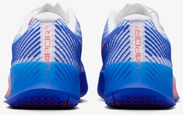 Кроссовки мужские Nike Zoom Vapor 11, Белые/Синие/Оранжевые, теннисные (р. 39)