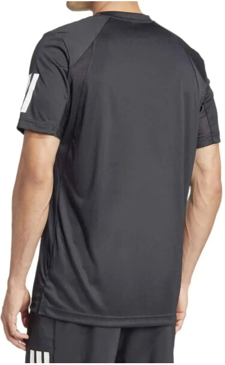 (EU) Футболка мужская Adidas Club 3 Stripes, Чёрная (2XL)
