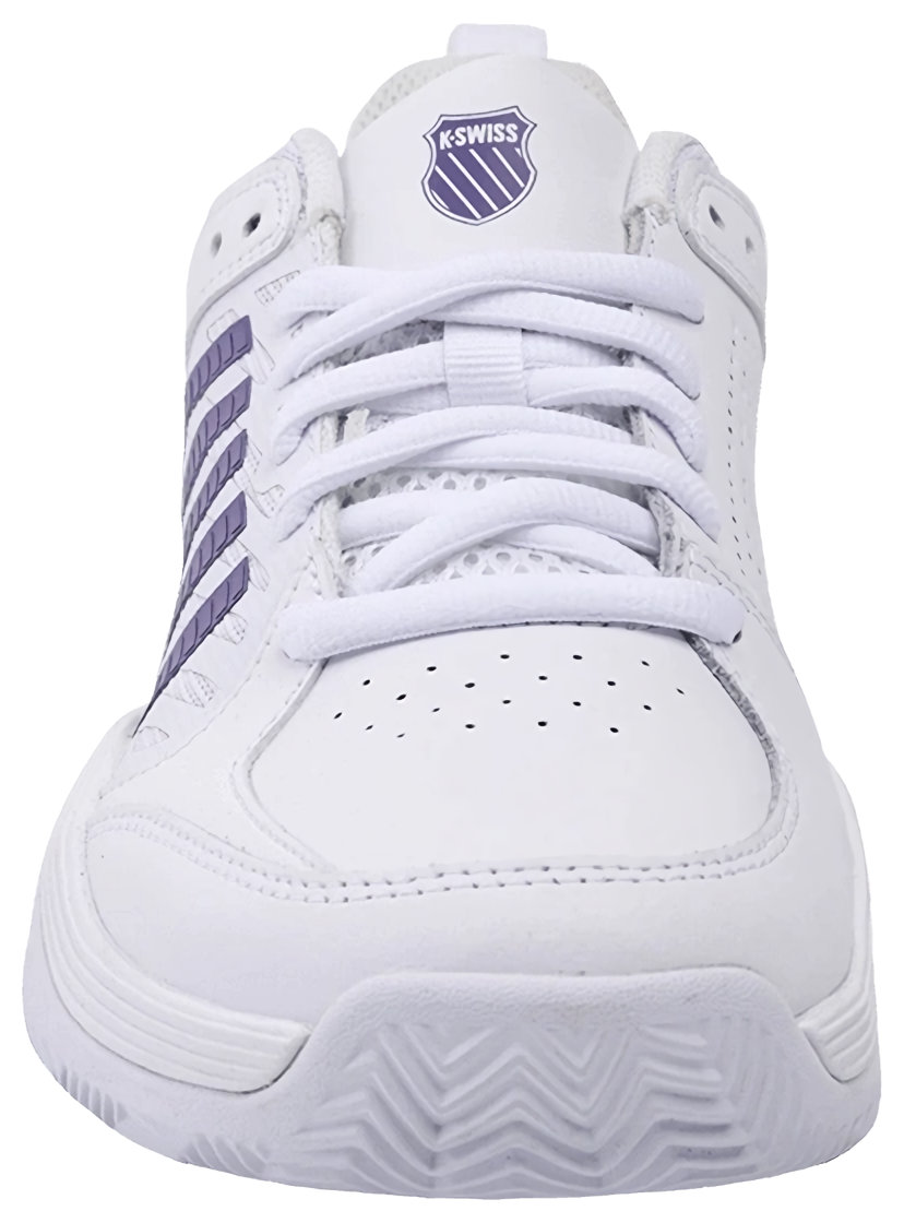 Кроссовки женские K-Swiss Court Express 2, Белые/Фиолетовые (р. EUR 37.5)
