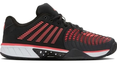 (EU) Кроссовки мужские Kswiss Express Light 3 Padel Black/Neon Lava 08900-074-M, Чёрные (р. 45)