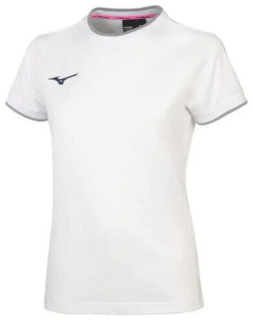 (EU) Футболка женская Mizuno Team, Белая (L)