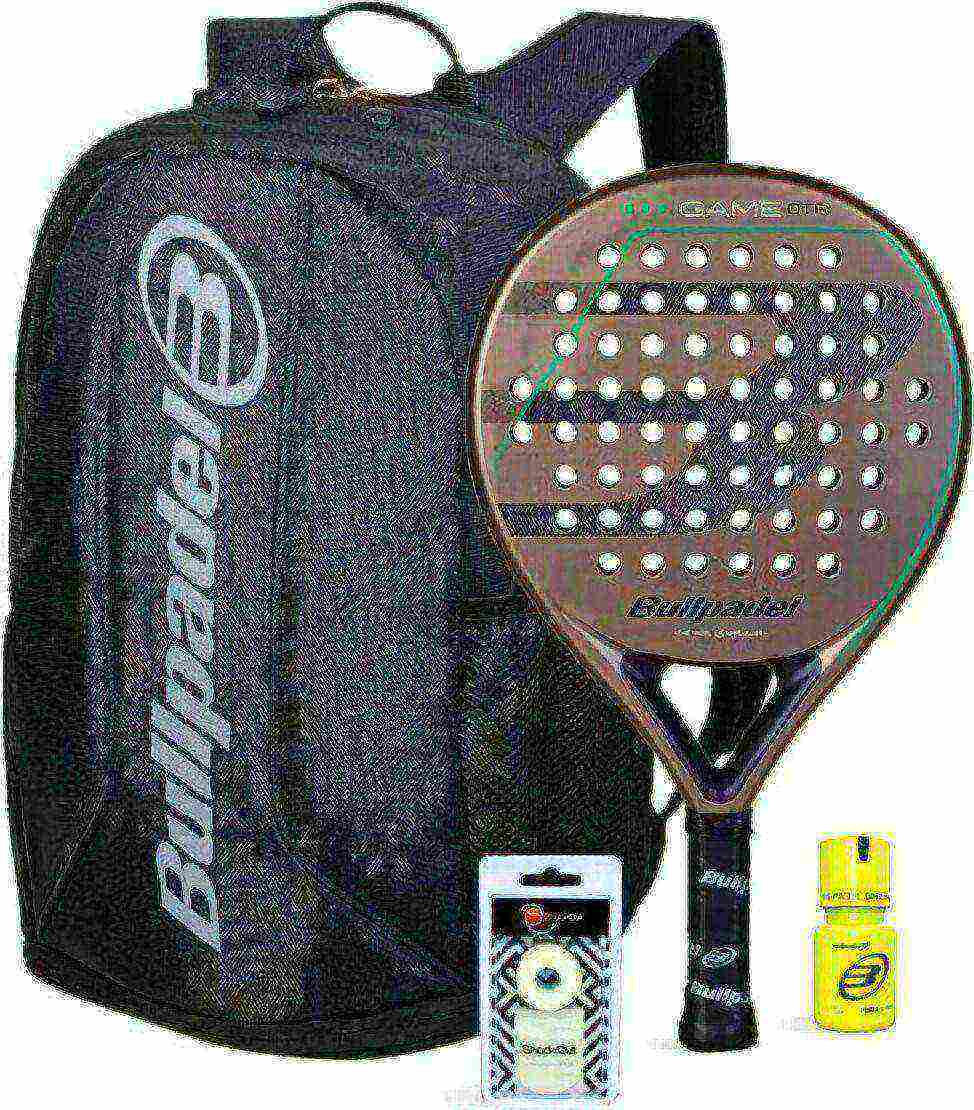 Набор ракетка Bullpadel Game CTR Gray + Сумка Bullpadel Avant 2 + Овергрип Shockout + Защитная лента + Банка геля Bullpadel Dry