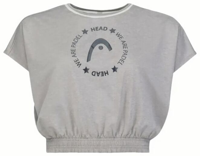 (EU) Топ женский Head Padel Crop, Серый (XL)