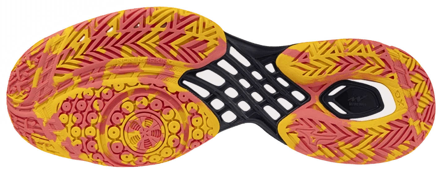 Кроссовки мужские Mizuno Wave Claw 3, Белые/Цитрусовые/Коралловые (р. EUR 42)