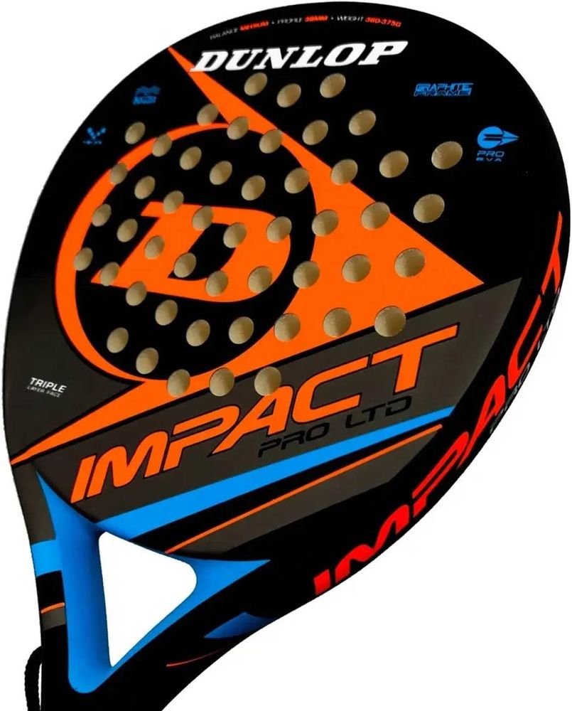 (EU) Ракетка для падел тенниса Dunlop Impact Pro Hl Orange