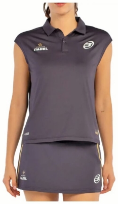 (EU) Поло женское Bullpadel Acido, Серое (S)