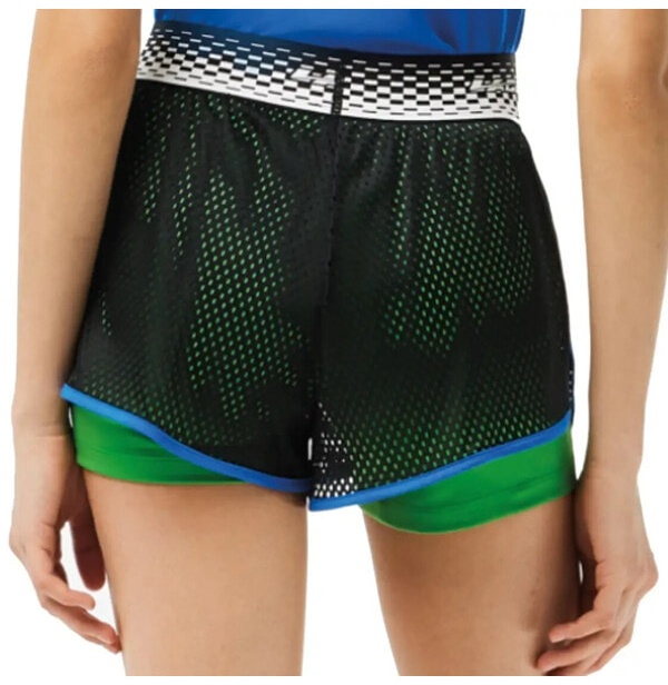 (EU) Шорты женские Lacoste Короткая GF4915, Чёрные (XXS)