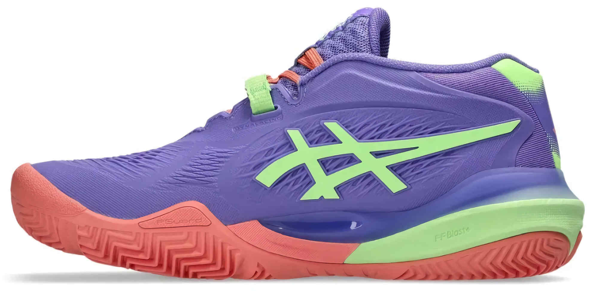 Кроссовки для падела женские Asics GEL-RESOLUTION X PADEL (W), Фиолетовый/Салатовый (р. 40,5)