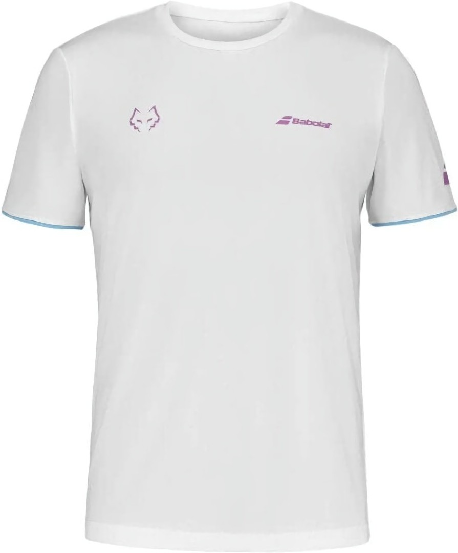 (EU) Футболка мужская Babolat Juan Lebrón, Белая (XL)