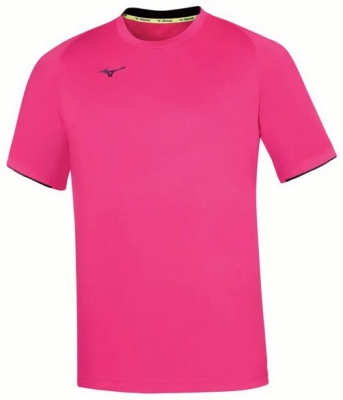 (EU) Футболка мужская Mizuno Core, Розовая (S)